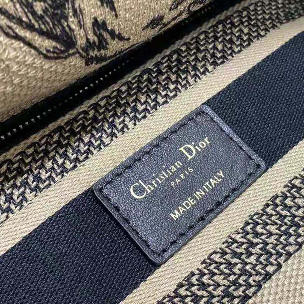 TÚI Dior Women Medium Lady D-lite Bag Beige Multicolor Toile de Jouy Voyage Embroidery