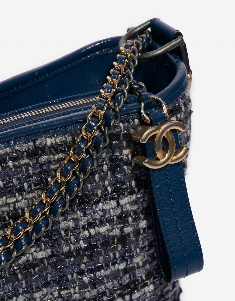 TÚI Chanel Gabrielle Medium Tweed  Calf Blue Multicolor