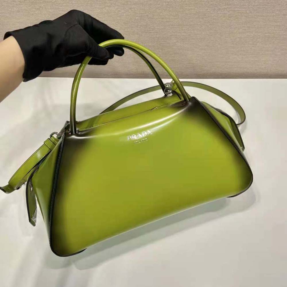 TÚI Prada Medium Brushed Leather Prada Supernova Handbag-Green
