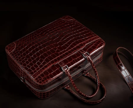 Túi đựng máy tính xách tay dành cho doanh nhân được làm thủ công màu nâu