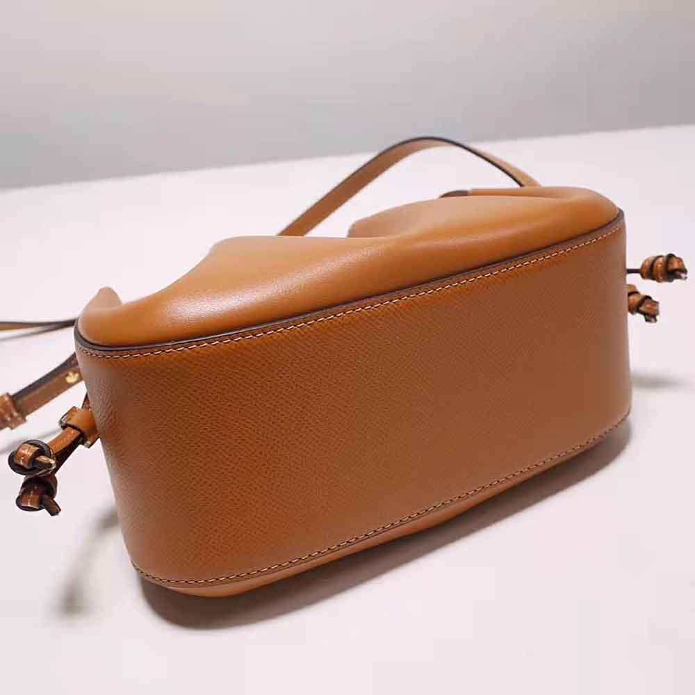 TÚI Fendi Women Pomodorino Brown Leather Mini-Bag