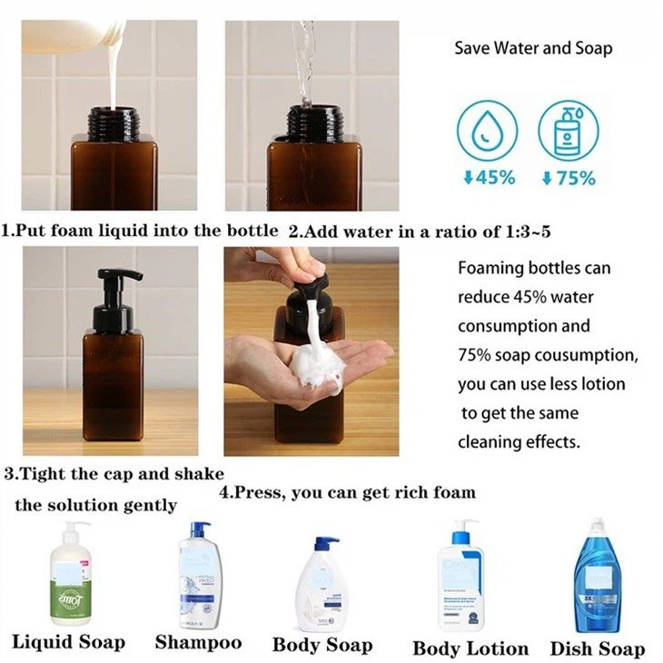CHAI LỌ NHỰA DÀNH CHO ĐỰNG XÀ BÔNG,NƯỚC RỬA TAY Pump for Foam Sanitizer