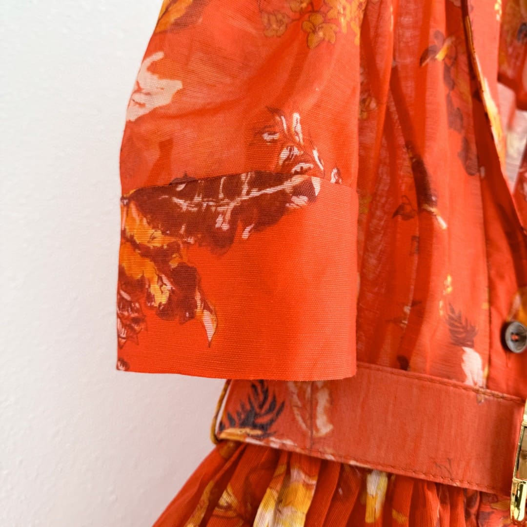 VÁY ZIMMERMANN LONG DRESS WITH FLOWER RED High Classy