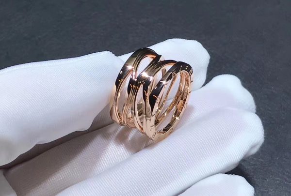 Nhẫn BVLGARI B.zero1 4 vòng vàng hồng 18K