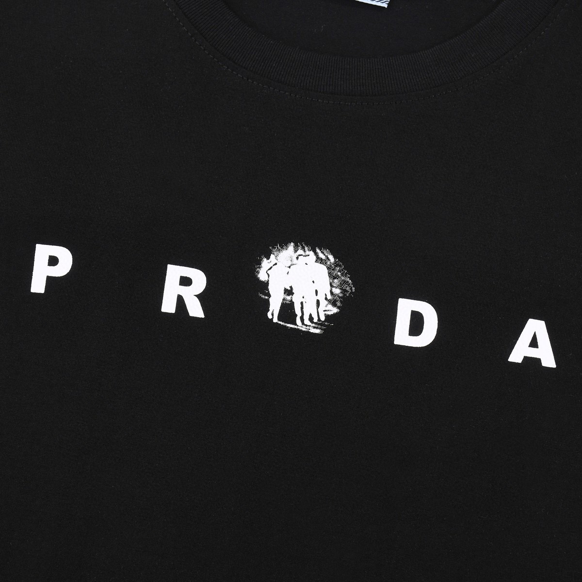 ÁO PRADA print cotton jersey T-shirt