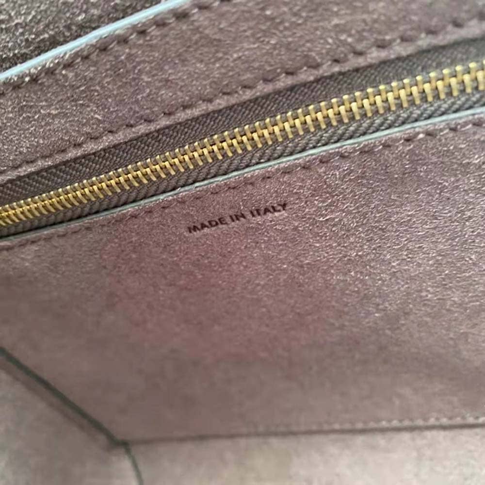 TÚI Celine Women Sangle Small Bucket Bag in Soft Grained Calfskin-Silver