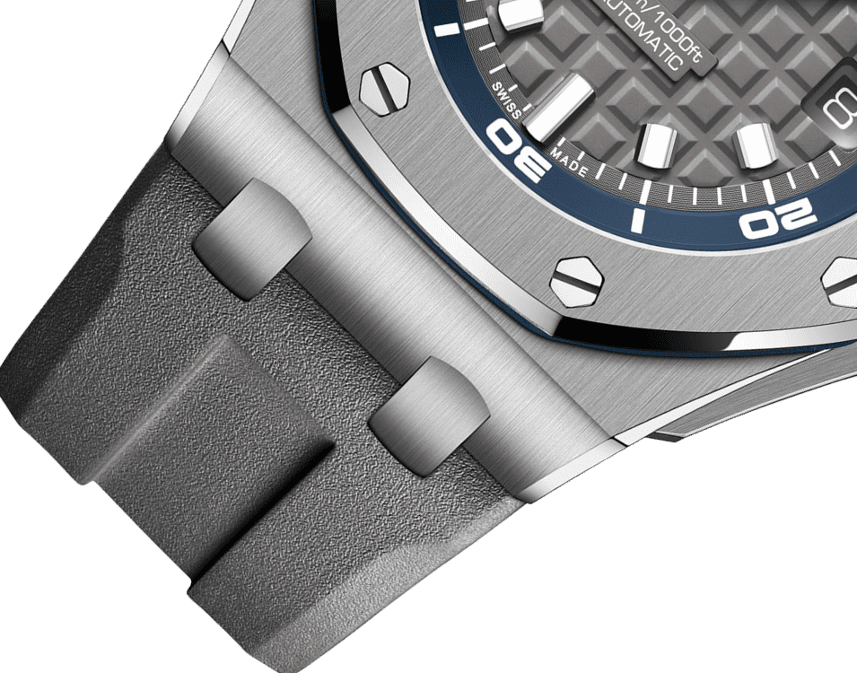 Đồng hồ Ademars Piguet Royal Oak Offshore Diver mặt số màu xám