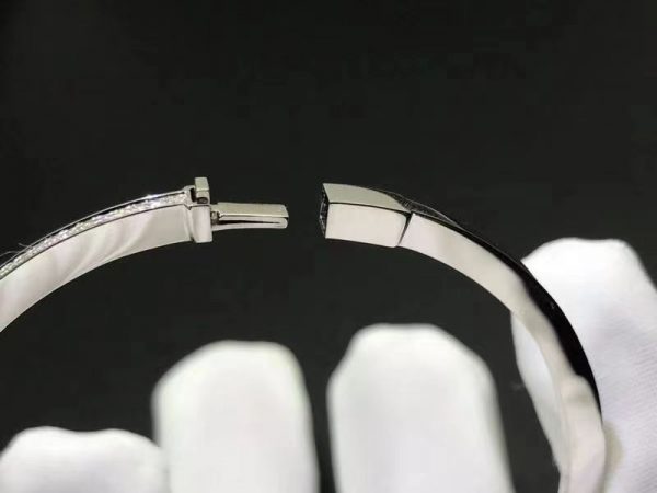 Vòng tay Tiffany & Co T Diamond kim cương vàng trắng 18K