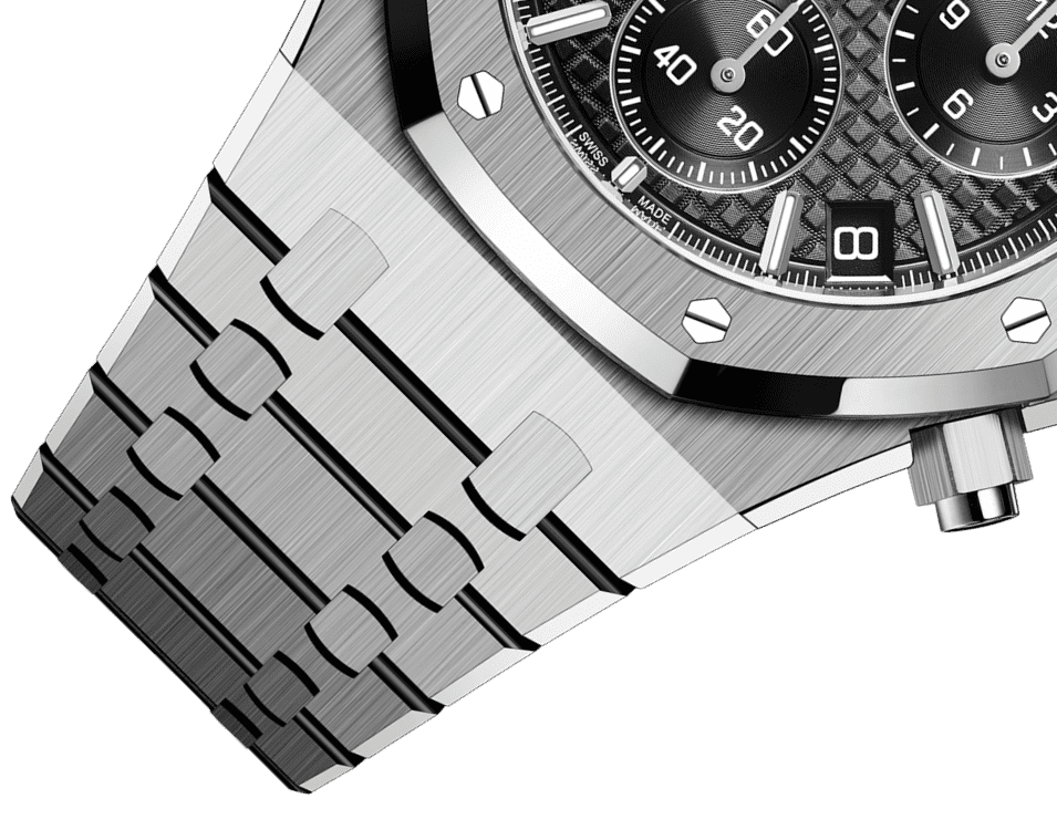 Đồng hồ Audemars Piguet Royal Oak Chronograph Gold mặt số màu đen