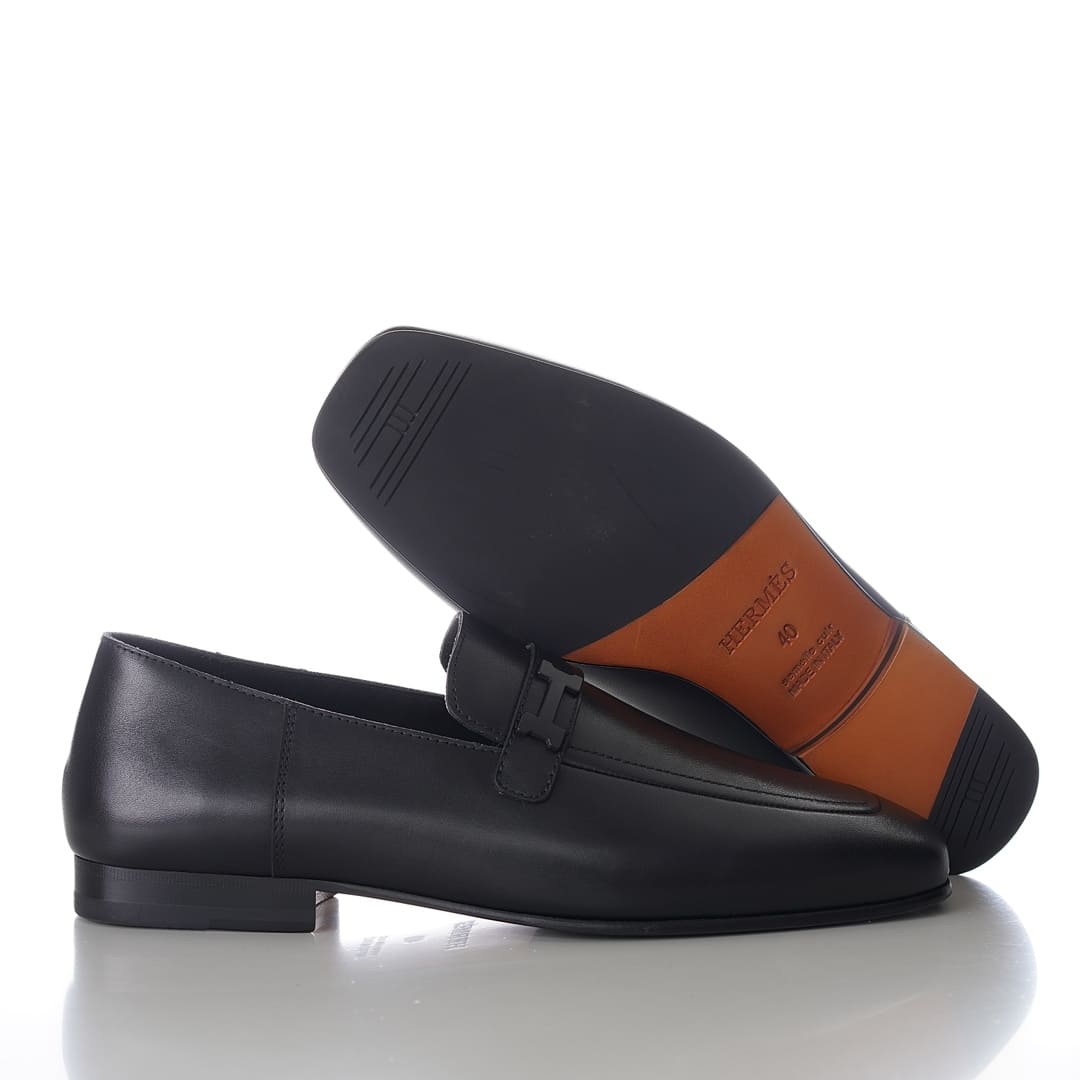GIÀY HERMES GIOVANNI LOAFER BLACK AAA
