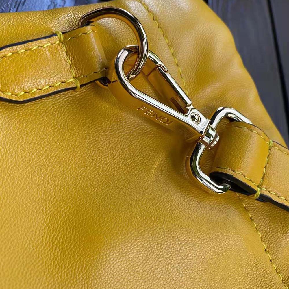 TÚI Fendi Pack Small Pouch Nappa Leather Bag-Yellow