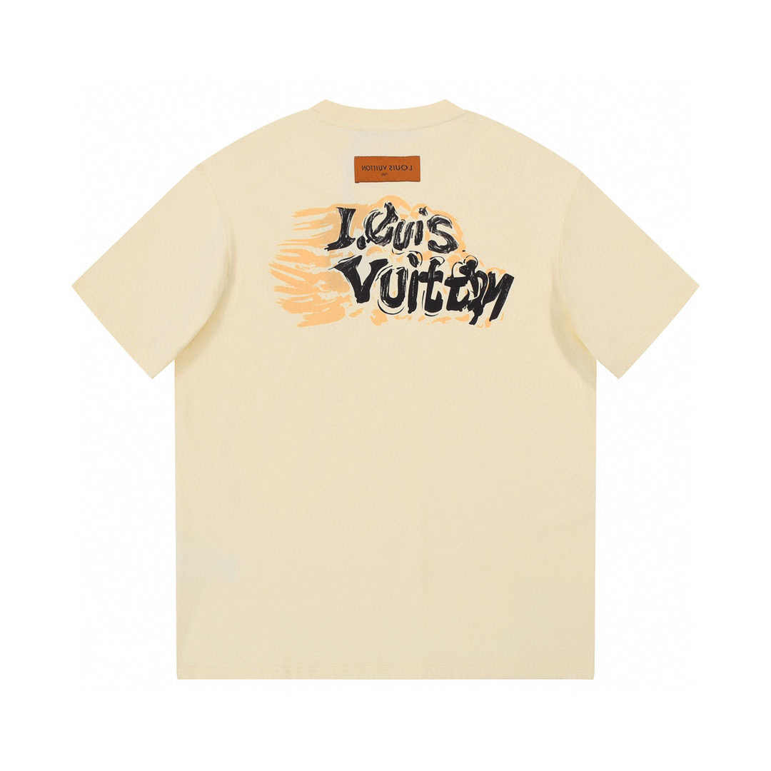 ÁO LOUIS VUITTON print cotton jersey T-shirt