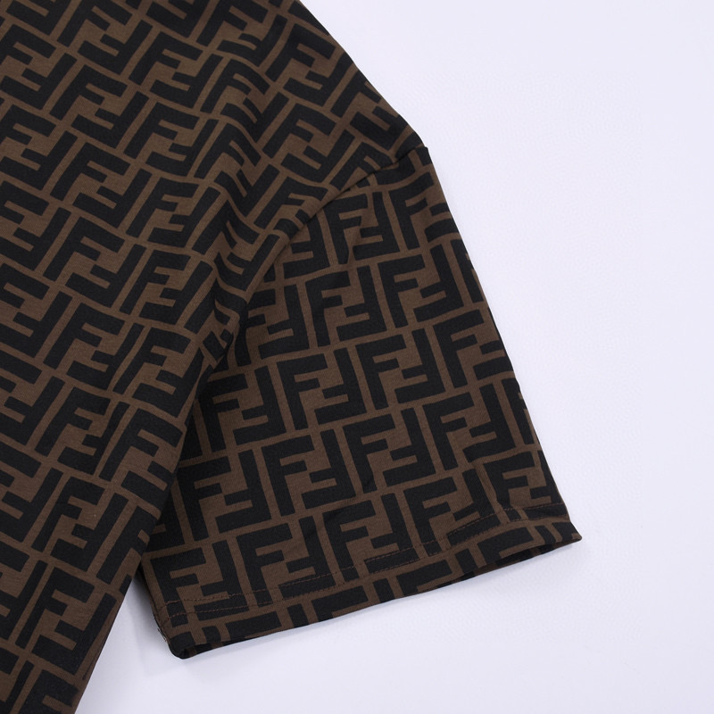 ÁO FENDI ROMA FF T SHIRT BROWN