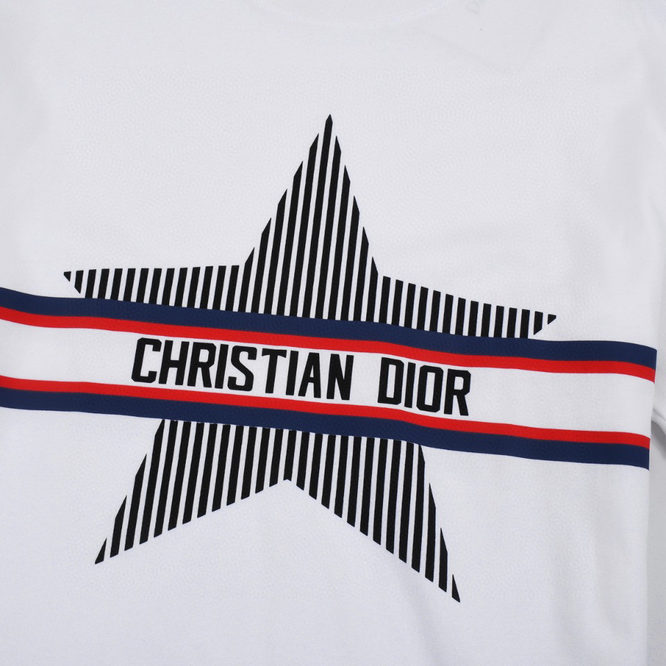 ÁO CHRISTIAN DIOR print cotton jersey T-shirt