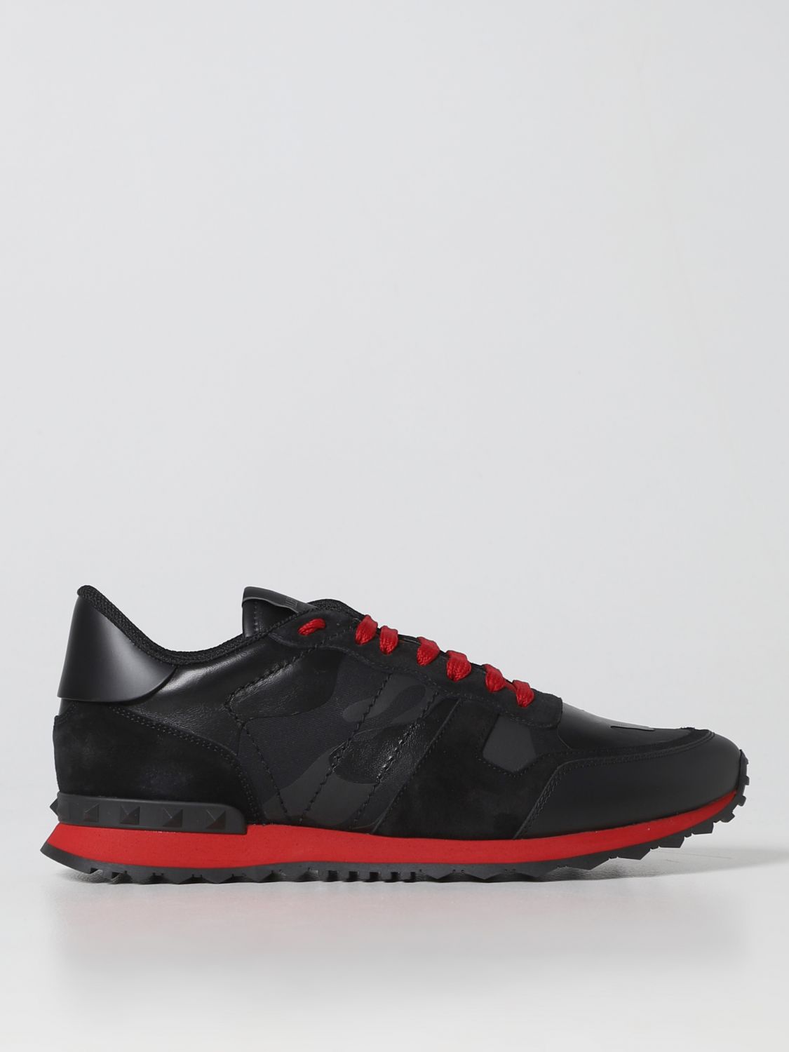 GIÀY VALENTINO GARAVANI Rockrunner suede and leather trainers