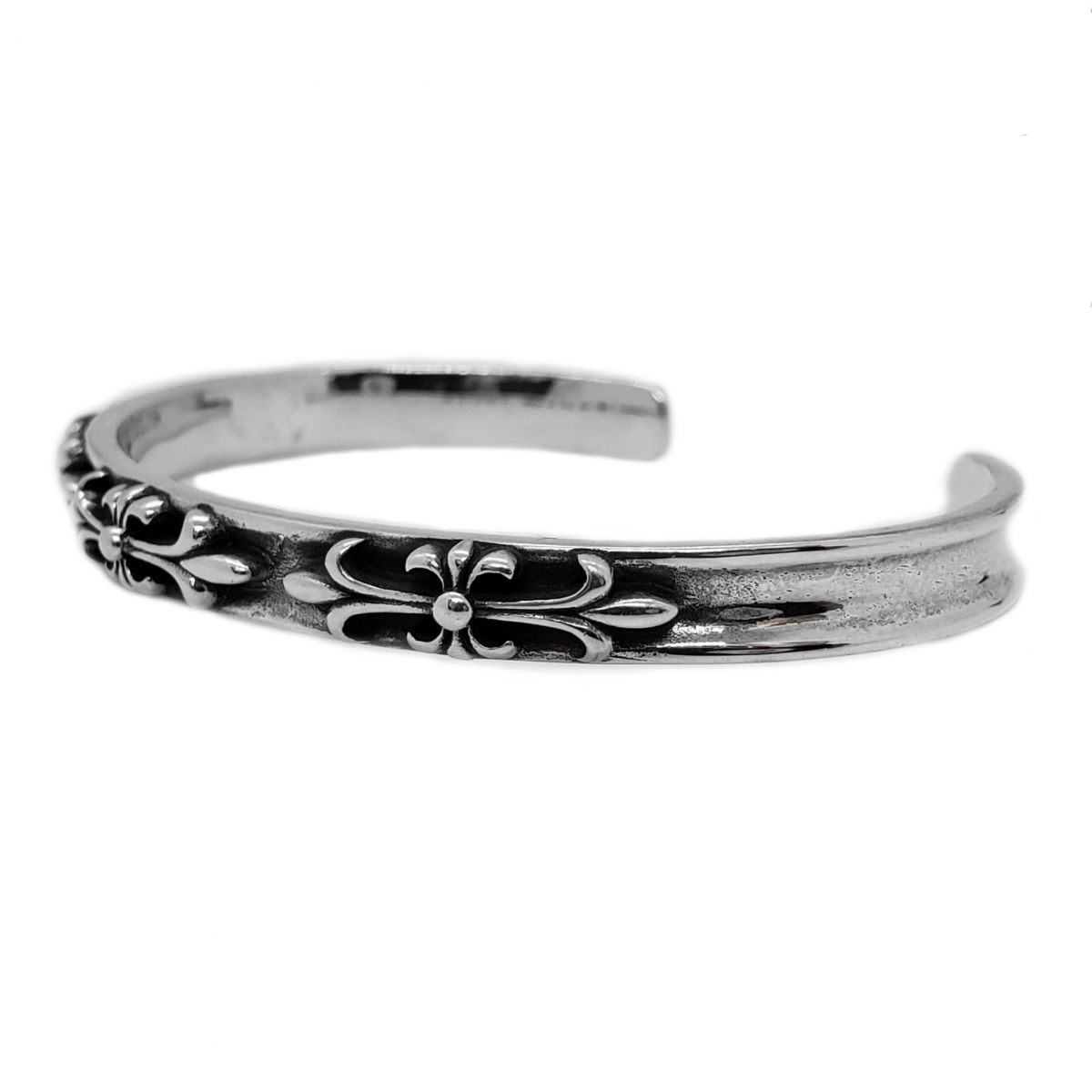 Vòng tay bạc Italia 925 CHROME HEART FLOWER