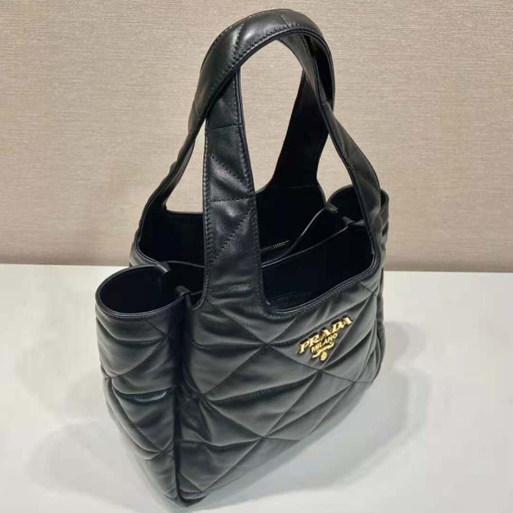 TÚI Prada Medium Nappa-Leather Tote Bag with Topstitching