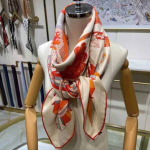 KHĂN Hermes Women L’ombrelle Magique Shawl 140