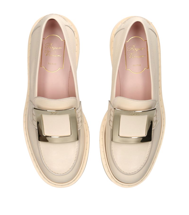 GIÀY ROGER VIVIER  Leather Viv’ Rangers Loafers