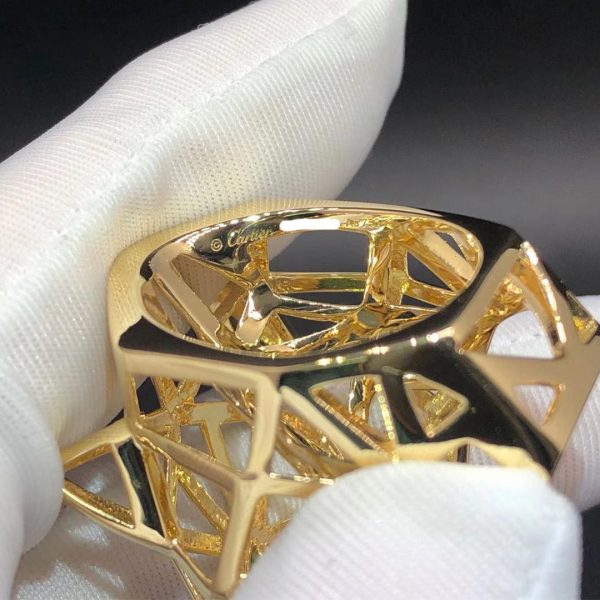 Nhẫn Cartier Panthère de Cartier Tsavorite Garnet mã não vàng hồng 18K