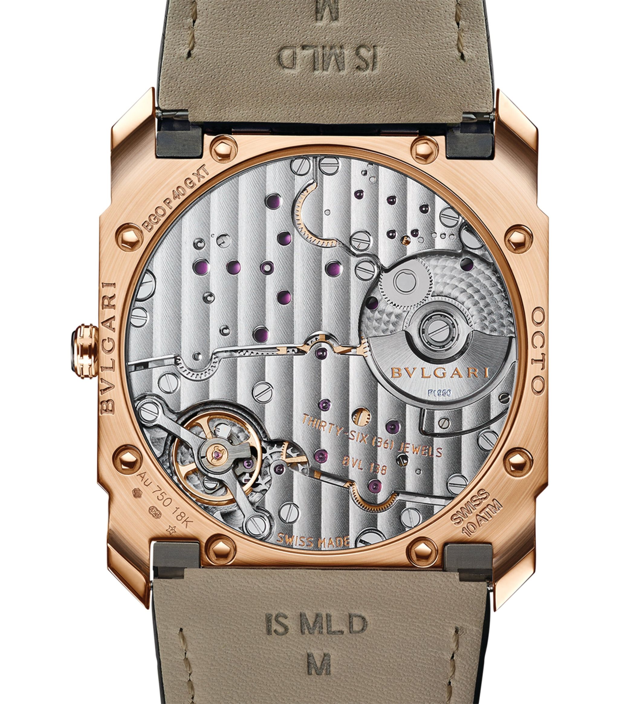 Đồng hồ BVLGARI Rose Gold Octo Finissimo Automatic mặt số màu đen