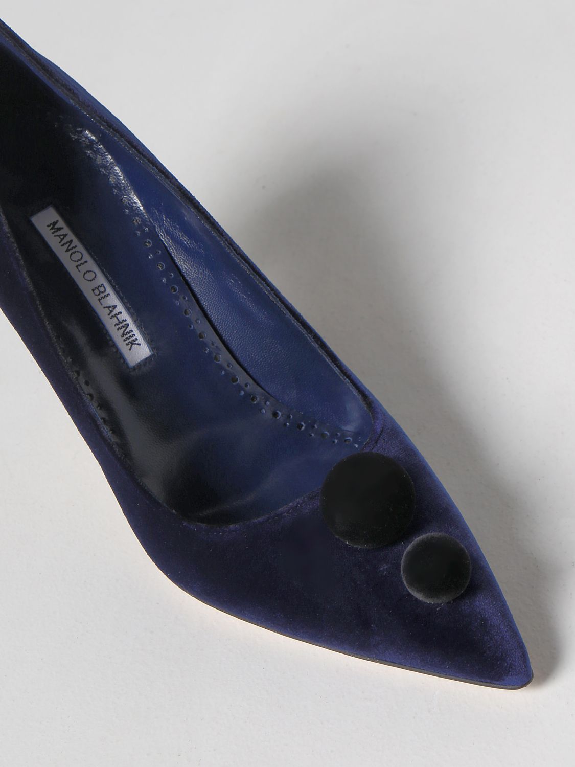 GIÀY MANOLO BLAHNIK Navy suede pumps shoes
