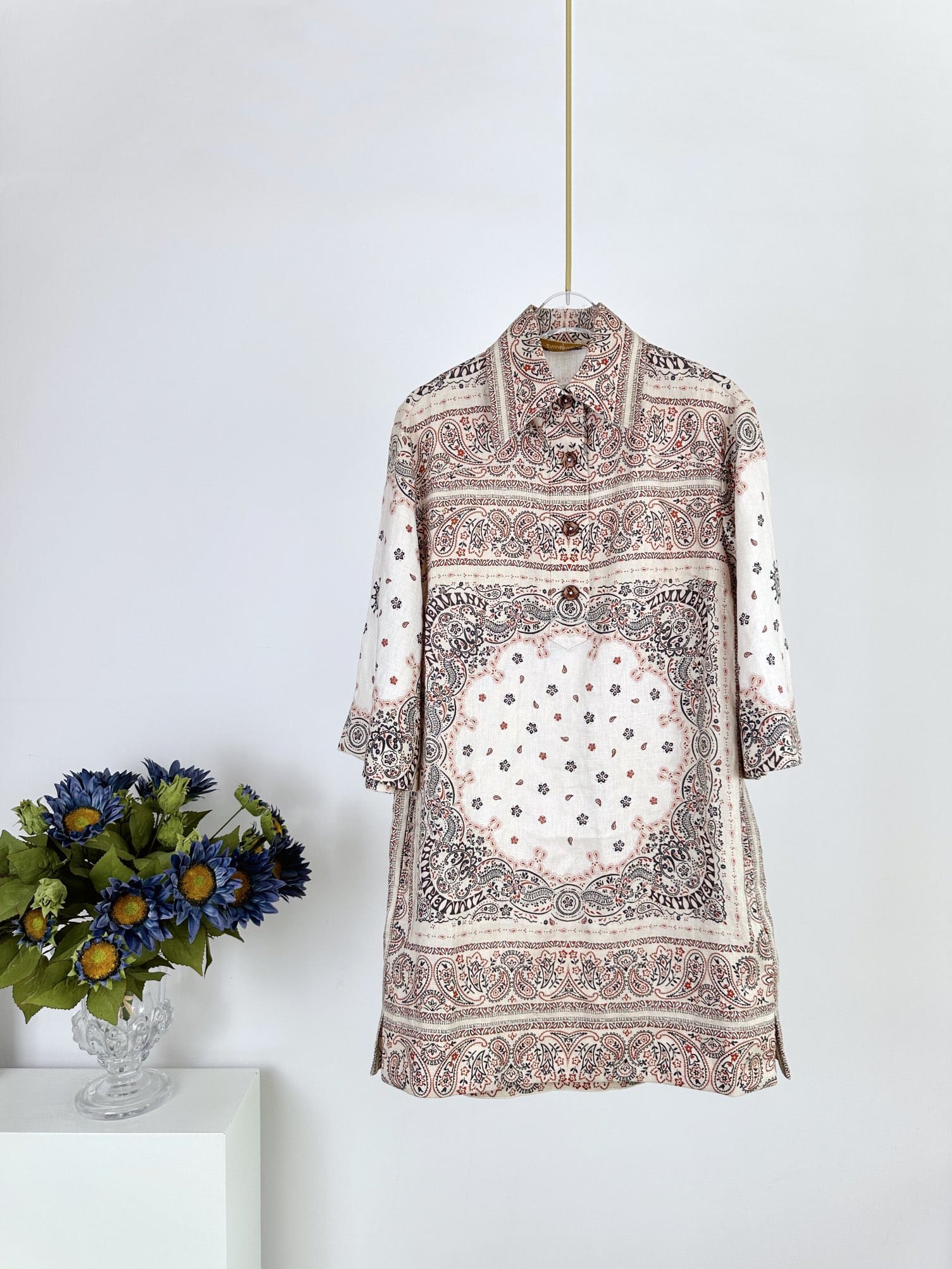 ÁO ZIMMERMANN Flower Vintage Dress High Classy