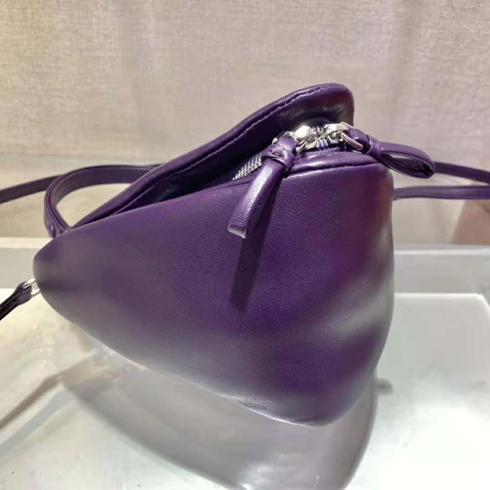 TÚI PRADA Padded Nappa Leather Handbag-Purple