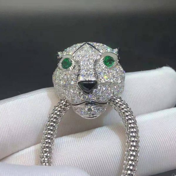 Vòng cổ Cartier Pavd Panthère de Cartier 5.68ct Kim cương vàng trắng 18K