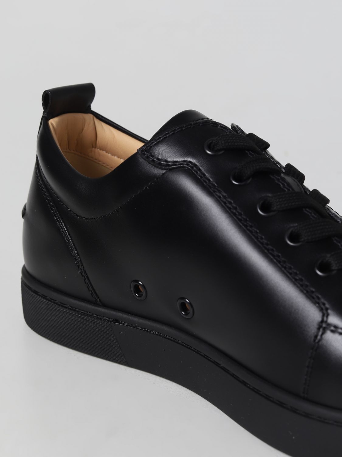 GIÀY CHRISTIAN LOUBOUTIN LUXURY BLACK LEATHER sneakers