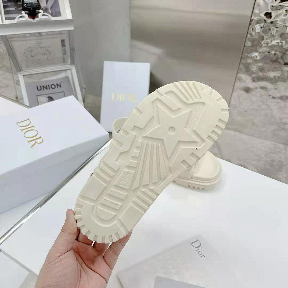 DÉP SANDAL DIOR Dioract Sandal White Lambskin
