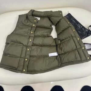 ÁO Celine Women Quilted Blouson Jacket in Lightweight Nylon