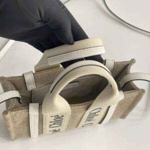 TÚI Chloe Women Mini Woody Tote Bag-Blue