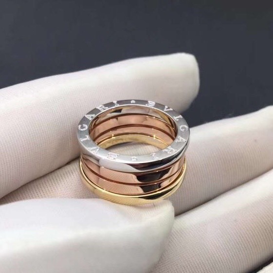 NHẪN BVLGARI B ZERO 1 FOUR BAND WHITE GOLD YELLOW GOLD ROSE GOLD 18K