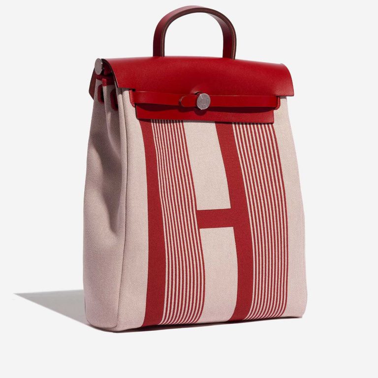 TÚI Hermès Herbag Backpack Toile Vache Hunter Bordeaux