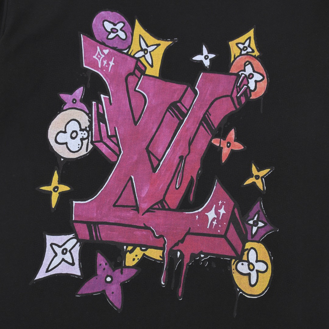ÁO LOUIS VUITTON print cotton jersey T-shirt