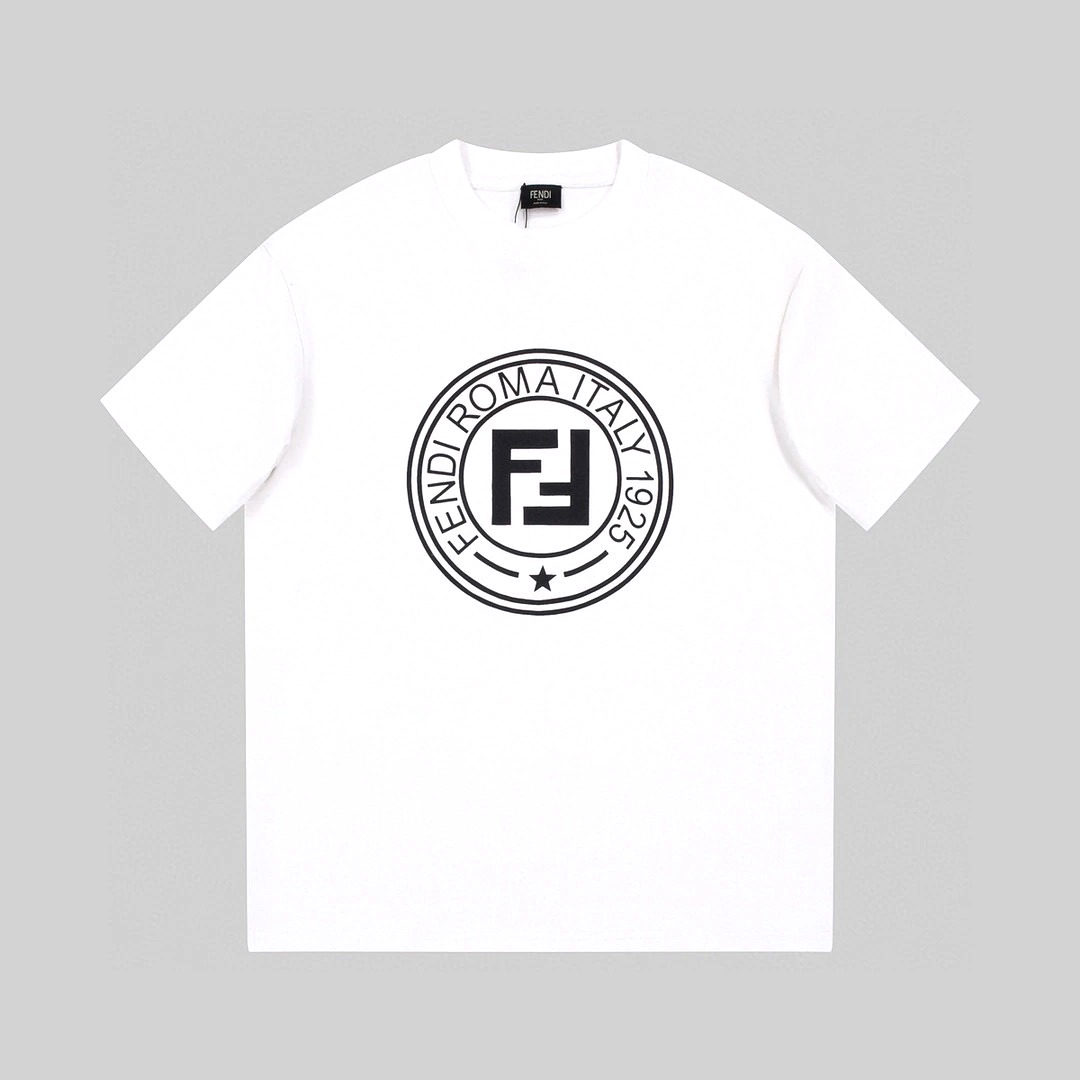 ÁO FENDI ROMA print cotton jersey T-shirt
