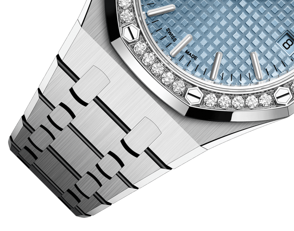 Đồng hồ Ademars Piguet Royal Oak Selfwinding mặt số màu xanh ice