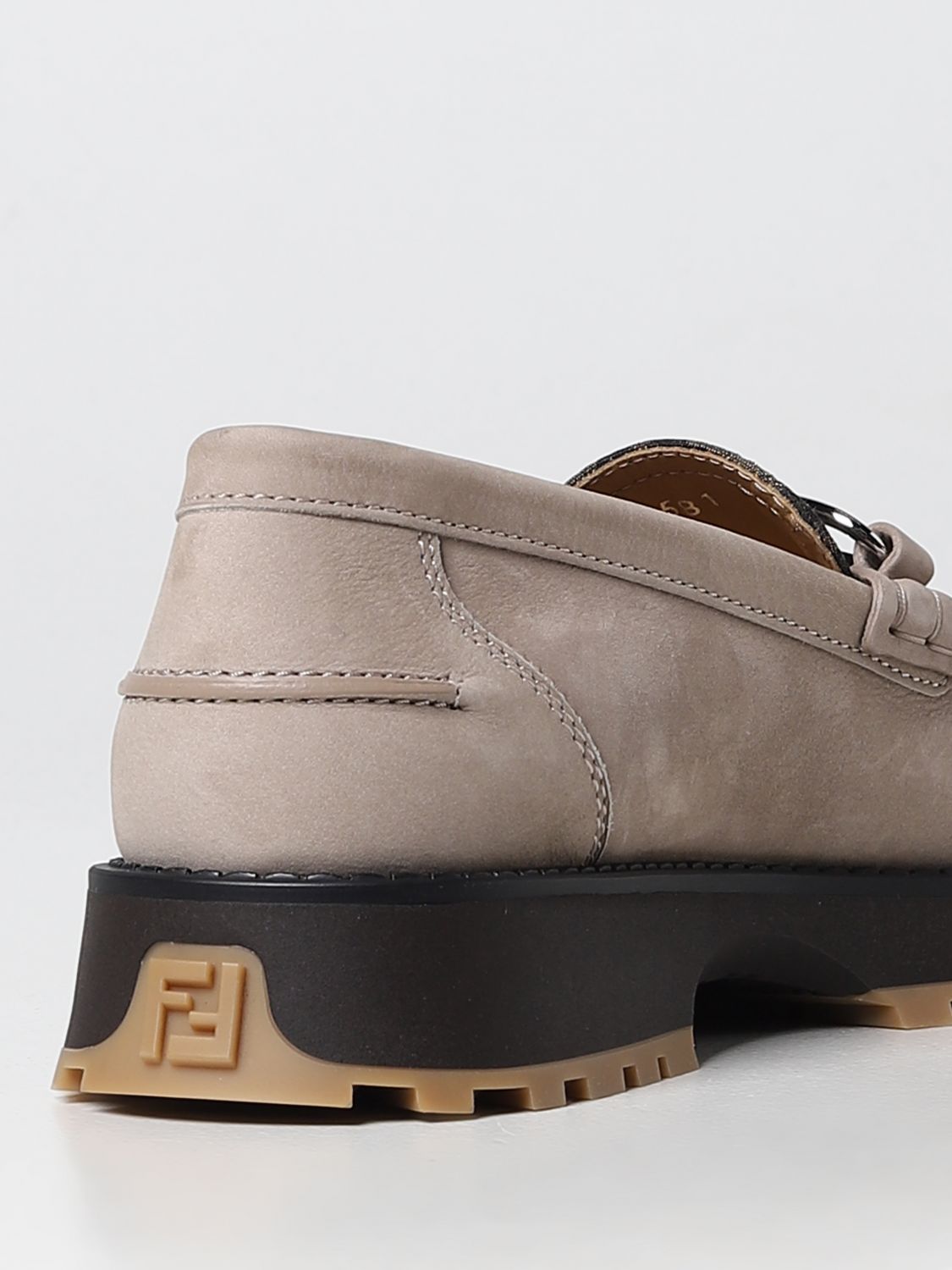 GIÀY FENDI O' Clock loafers in suede