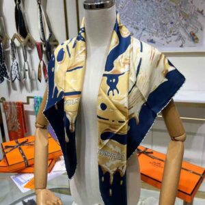 KHĂN Hermes Women Peinture Fraiche Scarf 45 in Silk Twill with Hand-Rolled Edges