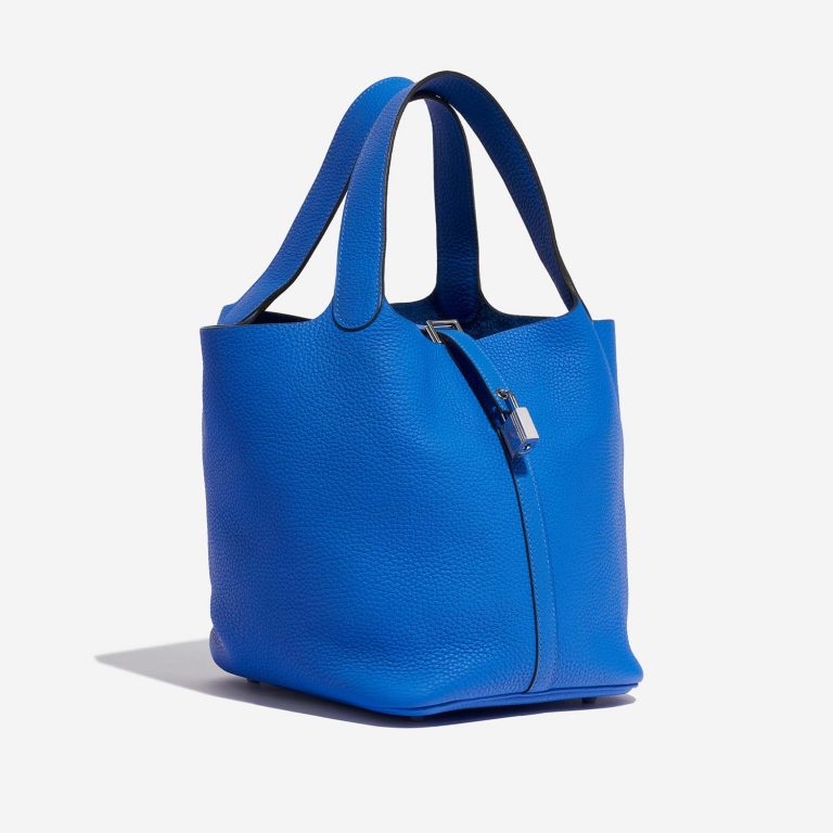 TÚI Hermès Picotin 22 Taurillon Clemence Blue Hydra