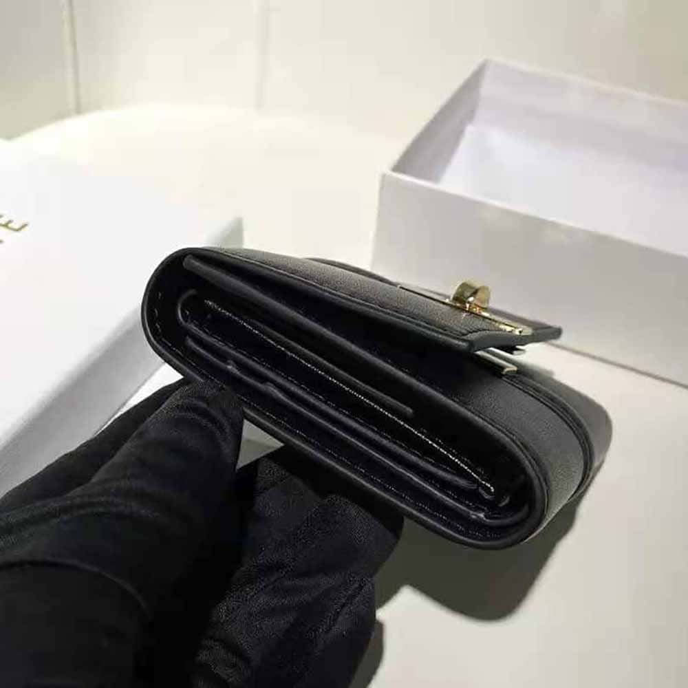 VÍ CELINE 16 bằng da bê bóng