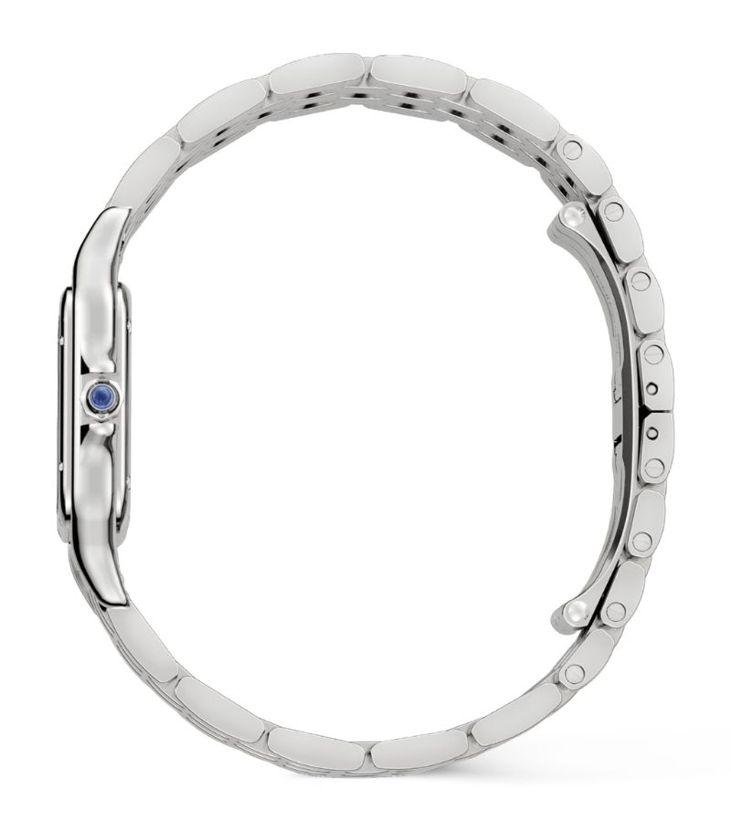 Đồng hồ CARTIER  Medium Stainless Steel Panthère de Cartier 27mm mặt số màu trắng