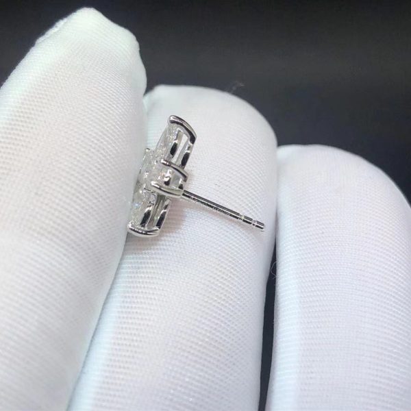 Bông tai Tiffany & Co. Victoria Mixed Cluster vàng trắng 18K