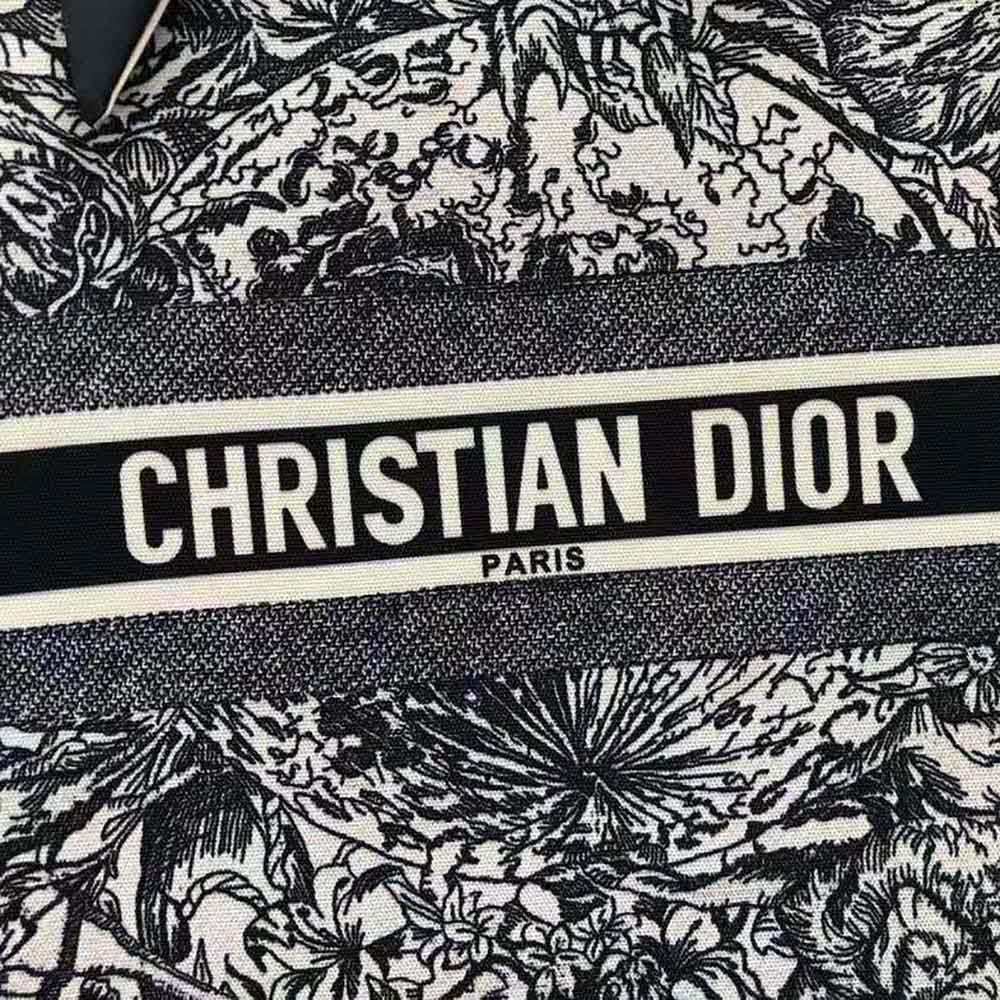 TÚI Dior Women Dior Book Tote Latte Multicolor Dior Zodiac Embroidery