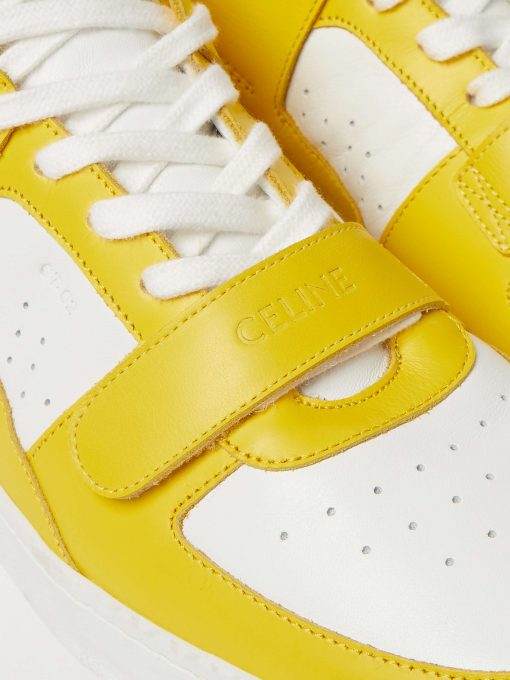 GIÀY CELINE HIGH TOP SNEAKER WHITE YELLOW