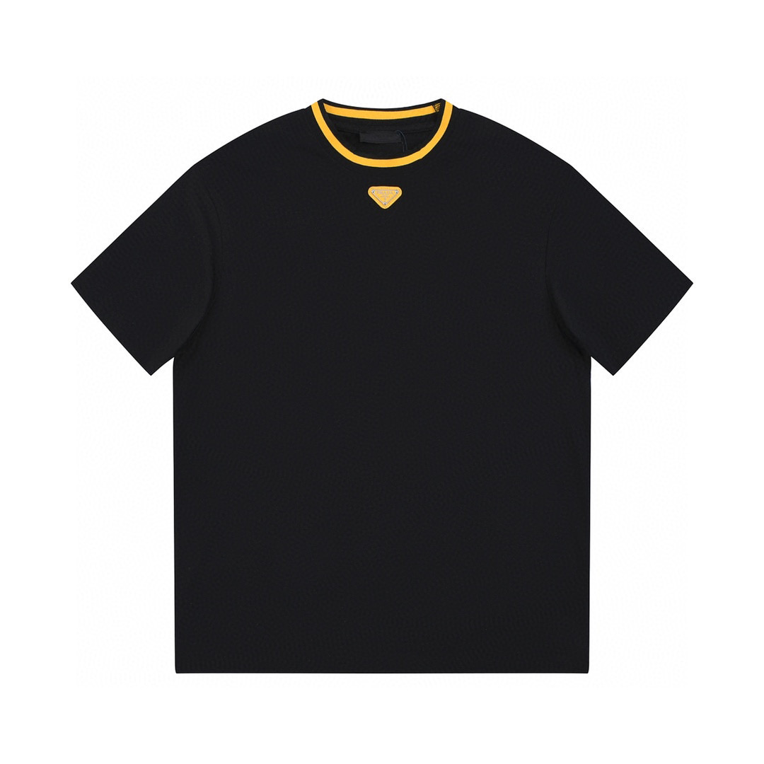 ÁO PRADA print cotton jersey T-shirt