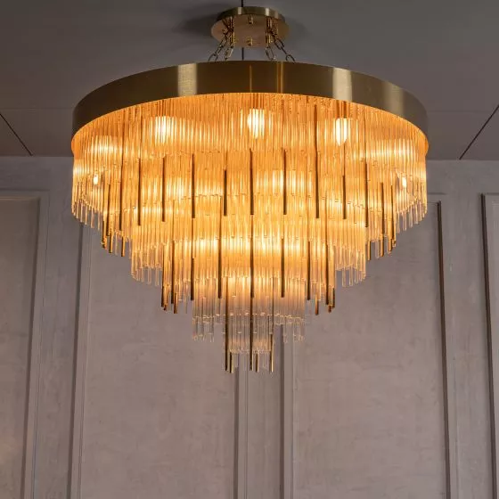 ĐÈN CHÙM LUXURY ROUND CRYSTAL CHANDELIER