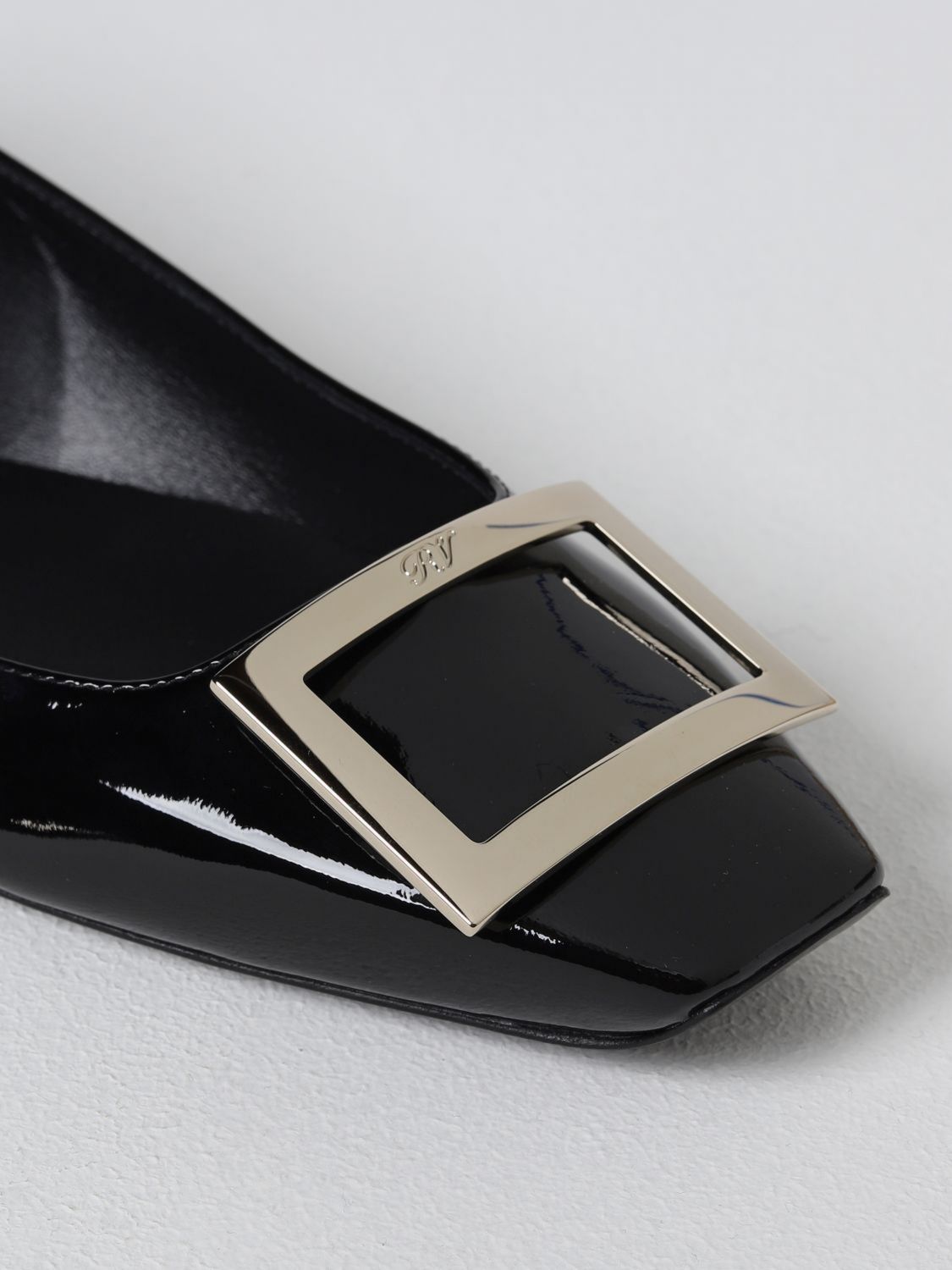GIÀY ROGER VIVIER Black ballet flats shoes