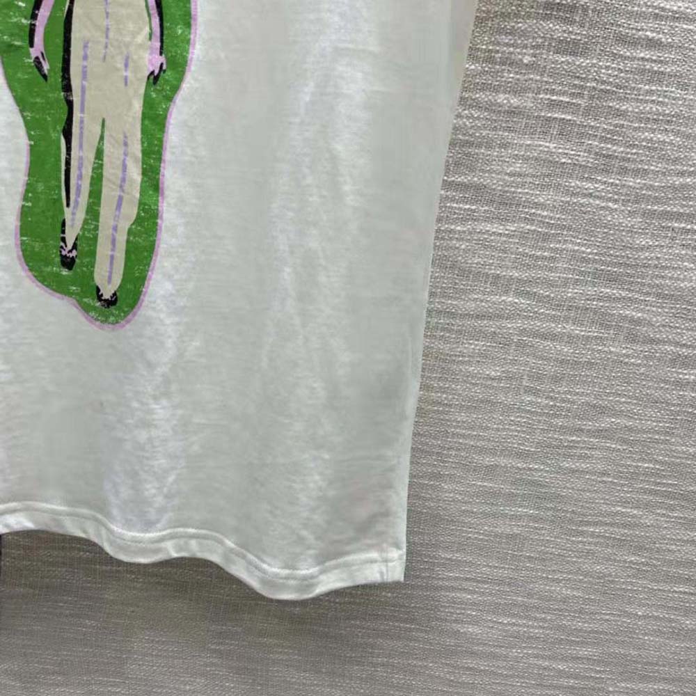 ÁO Dior ‘I Say I’ T-shirt Ecru Cotton Jersey and Linen